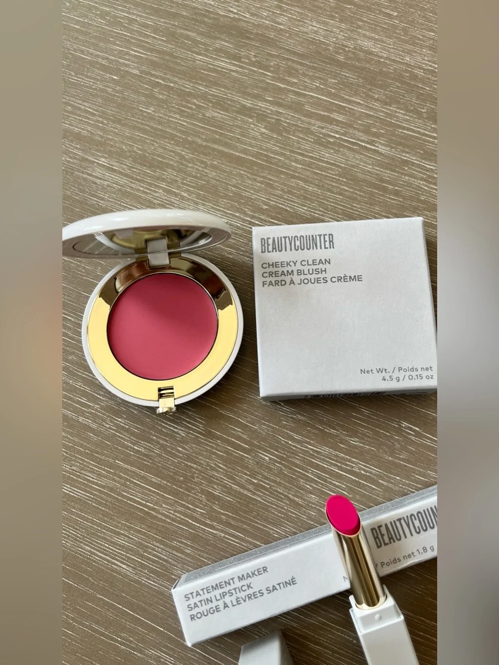 8X BeautyCounter Cream Shadow, Lipstick, Blush, Brush, Tester Wands